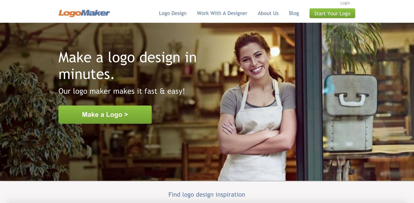 LogoMaker homepage