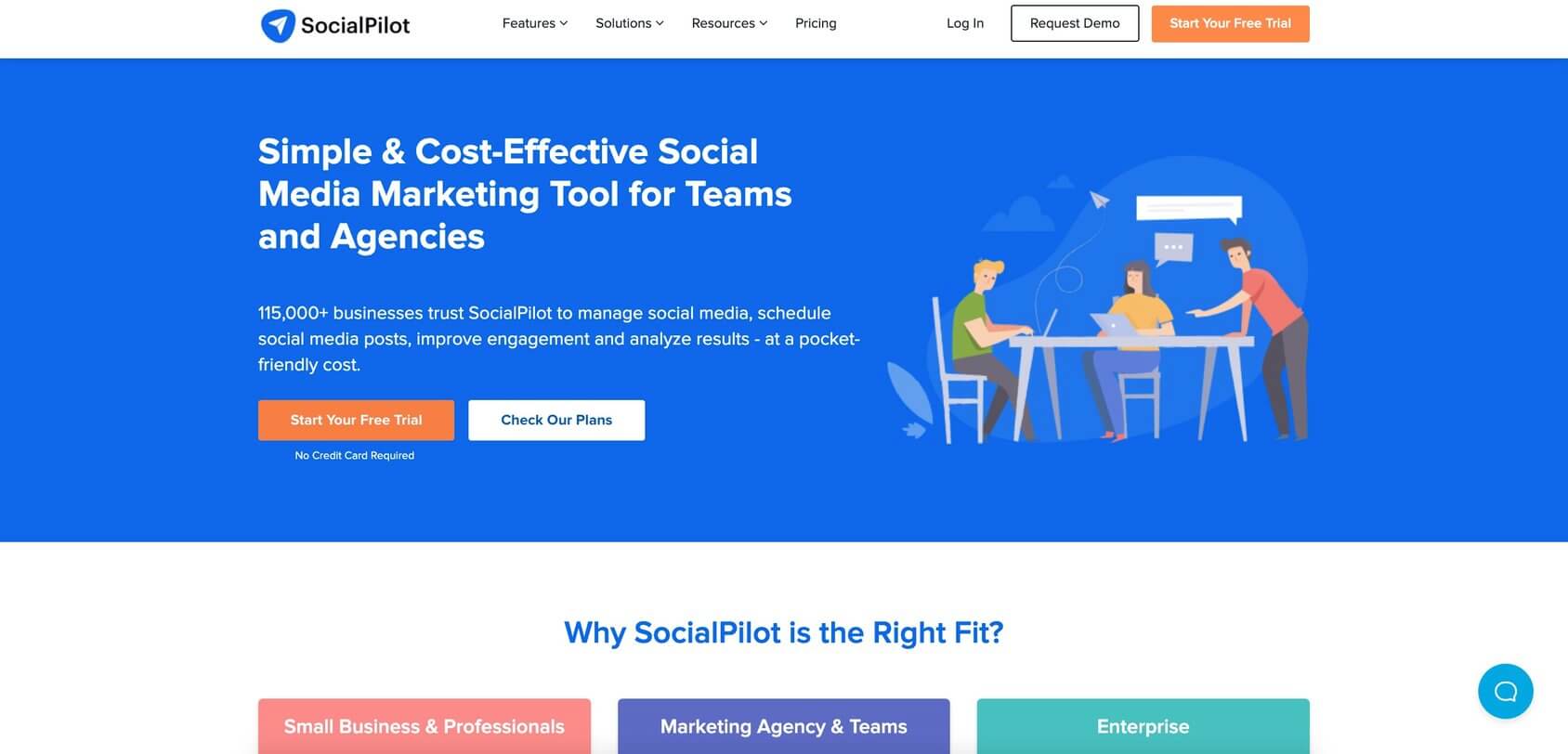 SocialPilot homepage