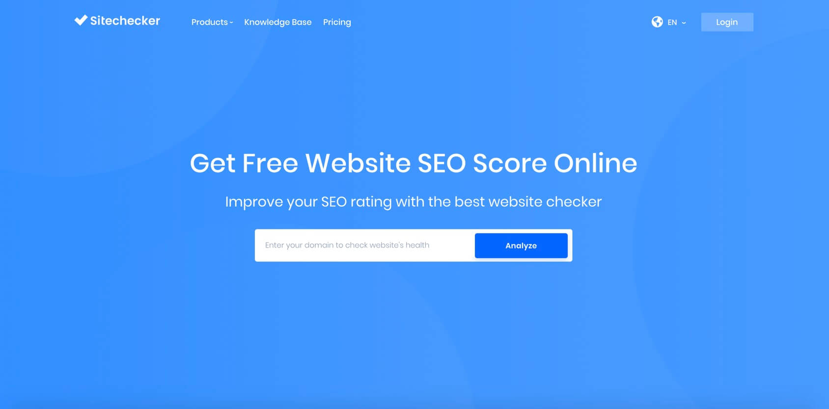 SiteChecker homepage